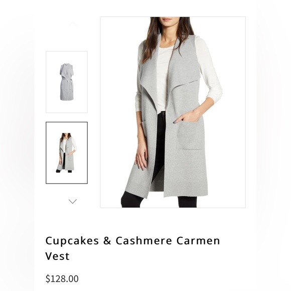 cupcakes & cashmere Tops - cupcakes & cashmere • Carmen Vest • Light Heather Grey
